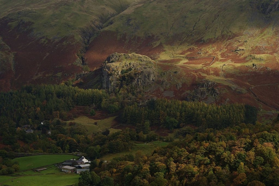 Вид в районе озера Thilhmere, Lake District, Англия.